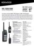 Walkie Talkie Kenwood NX-1000 Especificaciones pdf