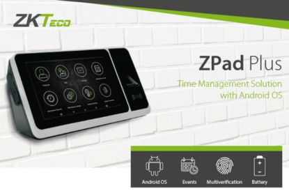 Control de Presencia ZKTeco ZPAD Plus FP imagen