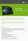 Control de Presencia ZKTeco iClock S560 pdf